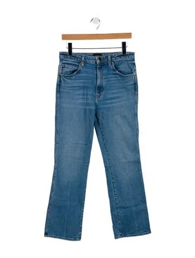 Pre-owned Khaite High-rise Straight Leg Jeans In Blue