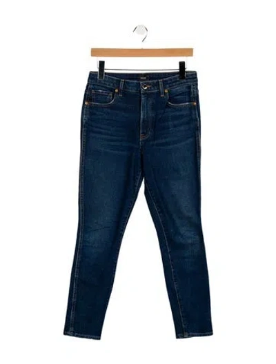 Pre-owned Khaite High-rise Straight Leg Jeans In Blue