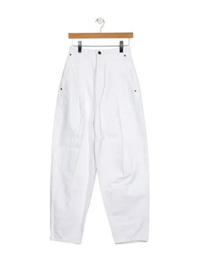 Pre-owned Khaite High-rise Straight Leg Jeans In Blue