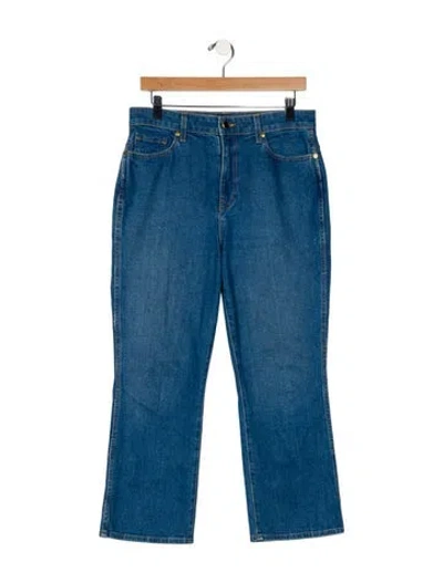 Pre-owned Khaite High-rise Straight Leg Jeans In Blue