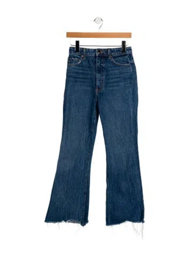 Pre-owned Khaite High-rise Straight Leg Jeans In Blue