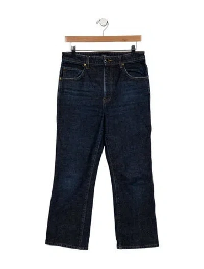 Pre-owned Khaite High-rise Straight Leg Jeans In Blue