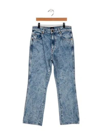 Pre-owned Khaite High-rise Straight Leg Jeans In Blue