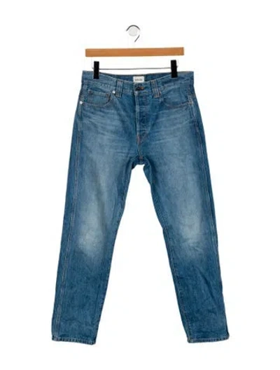 Pre-owned Khaite High-rise Straight Leg Jeans In Blue