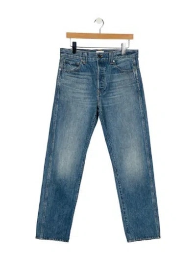 Pre-owned Khaite High-rise Straight Leg Jeans In Blue