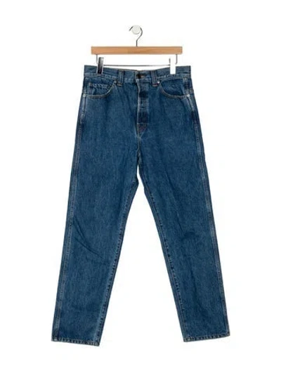 Pre-owned Khaite High-rise Straight Leg Jeans In Blue