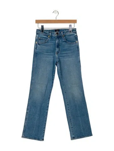 Pre-owned Khaite High-rise Straight Leg Jeans In Blue