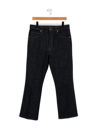 Pre-owned Khaite High-rise Straight Leg Jeans In Blue