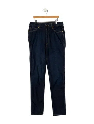 Pre-owned Khaite High-rise Straight Leg Jeans In Blue