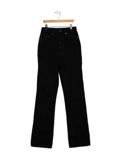 Pre-owned Khaite High-rise Straight Leg Jeans In Blue