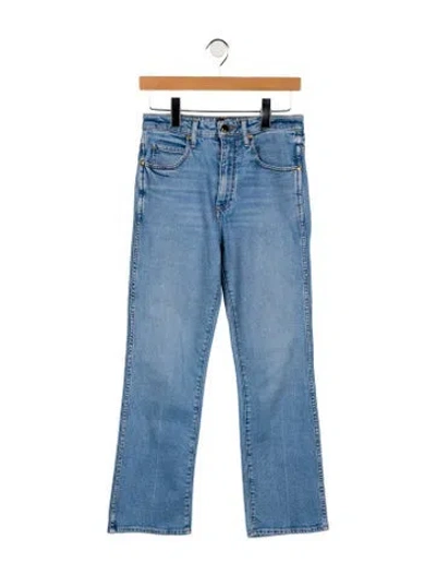 Pre-owned Khaite High-rise Straight Leg Jeans In Blue