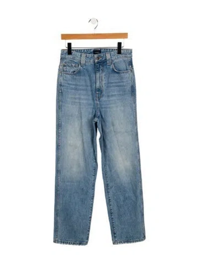 Pre-owned Khaite High-rise Straight Leg Jeans In Blue