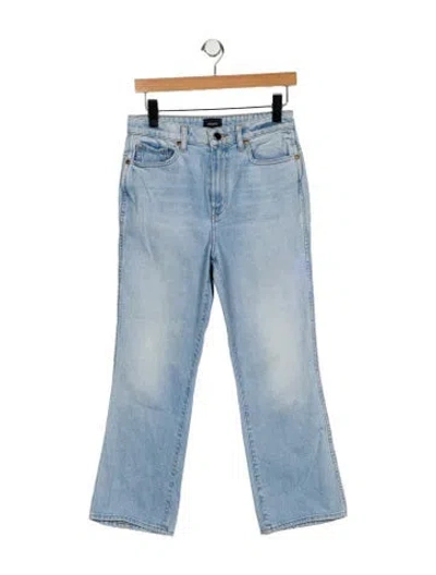 Pre-owned Khaite High-rise Straight Leg Jeans In Blue