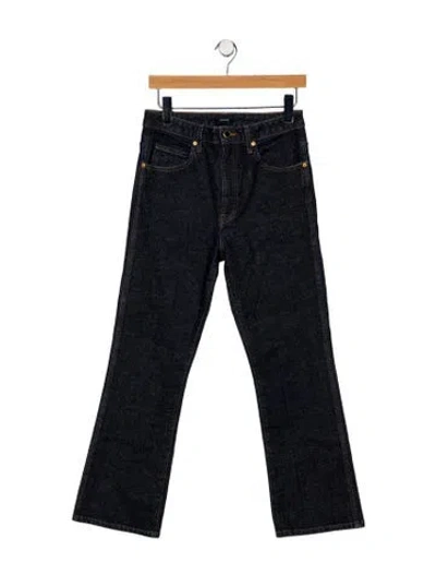 Pre-owned Khaite High-rise Straight Leg Jeans In Blue