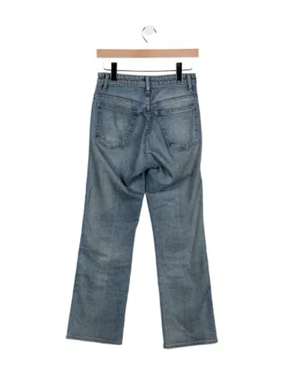Pre-owned Khaite High-rise Straight Leg Jeans In Blue