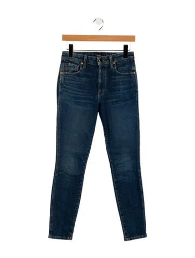 Pre-owned Khaite High-rise Straight Leg Jeans In Blue