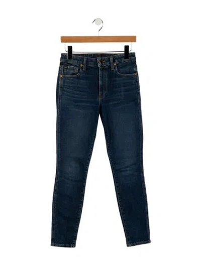 Pre-owned Khaite High-rise Straight Leg Jeans In Blue