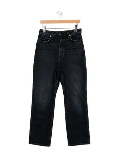 Pre-owned Khaite High-rise Straight Leg Jeans In Blue