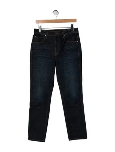 Pre-owned Khaite High-rise Straight Leg Jeans In Blue