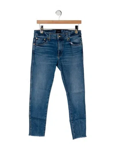 Pre-owned Khaite High-rise Straight Leg Jeans In Blue