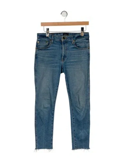 Pre-owned Khaite High-rise Straight Leg Jeans In Blue