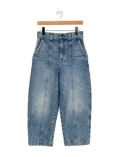 Pre-owned Khaite High-rise Straight Leg Jeans In Blue