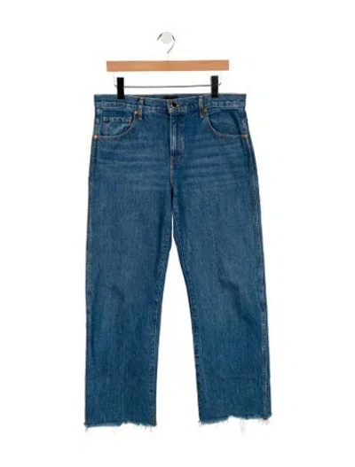 Pre-owned Khaite High-rise Straight Leg Jeans In Blue