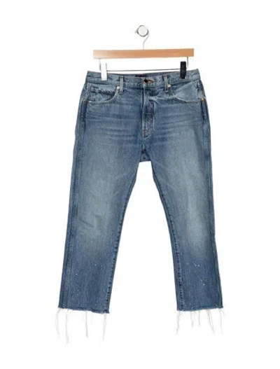 Pre-owned Khaite High-rise Straight Leg Jeans In Blue