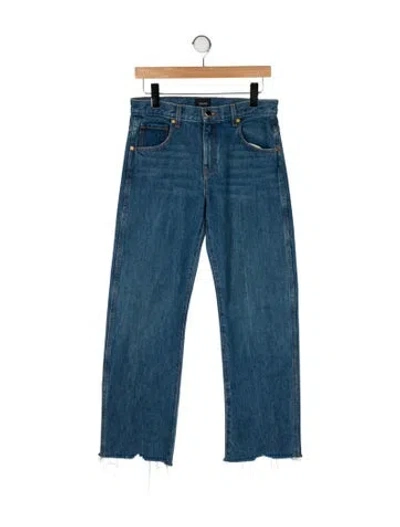 Pre-owned Khaite High-rise Straight Leg Jeans In Blue