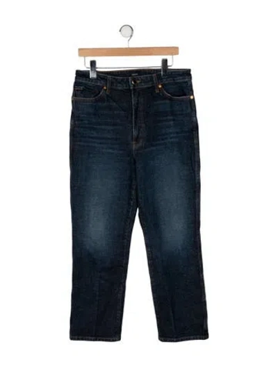 Pre-owned Khaite High-rise Straight Leg Jeans In Blue