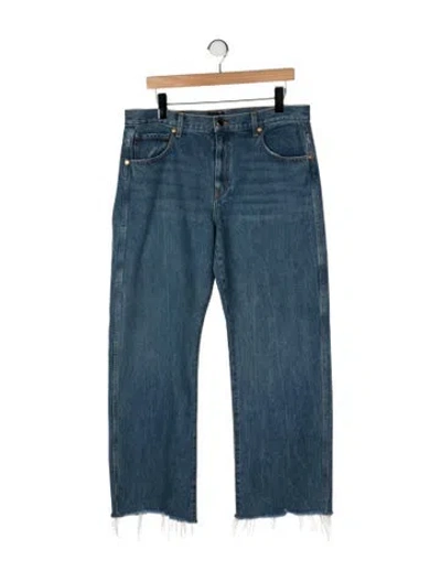 Pre-owned Khaite High-rise Straight Leg Jeans In Blue
