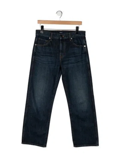 Pre-owned Khaite High-rise Straight Leg Jeans In Blue