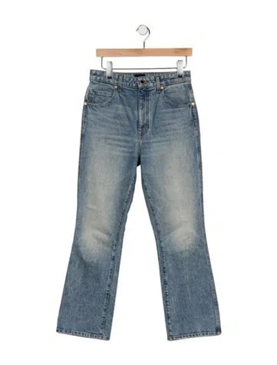 Pre-owned Khaite High-rise Straight Leg Jeans In Blue