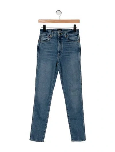 Pre-owned Khaite High-rise Straight Leg Jeans In Blue