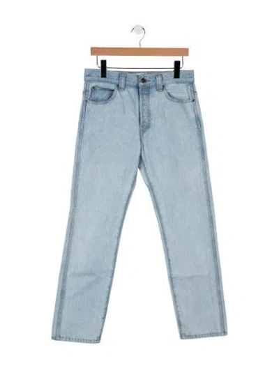 Pre-owned Khaite High-rise Straight Leg Jeans In Blue