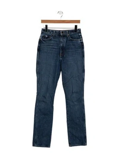 Pre-owned Khaite High-rise Straight Leg Jeans In Blue