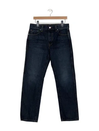 Pre-owned Khaite High-rise Straight Leg Jeans In Blue