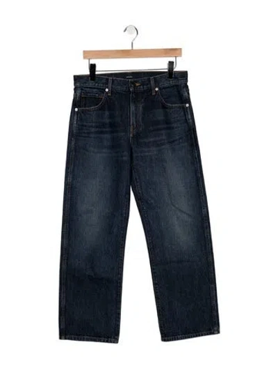 Pre-owned Khaite High-rise Straight Leg Jeans In Blue