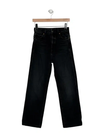 Pre-owned Khaite High-rise Straight Leg Jeans In Blue
