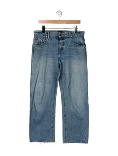 Pre-owned Khaite High-rise Straight Leg Jeans In Blue