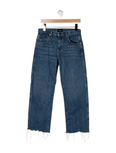 Pre-owned Khaite High-rise Straight Leg Jeans In Blue