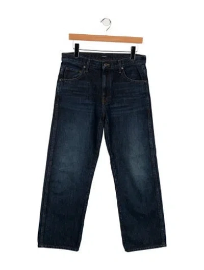 Pre-owned Khaite High-rise Straight Leg Jeans In Blue