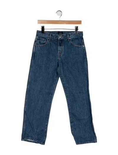Pre-owned Khaite High-rise Straight Leg Jeans In Blue