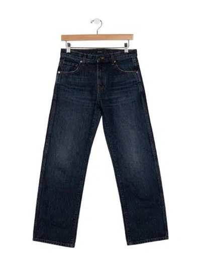 Pre-owned Khaite High-rise Straight Leg Jeans In Blue