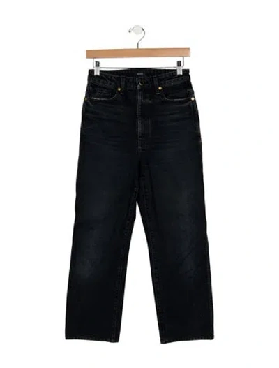 Pre-owned Khaite High-rise Straight Leg Jeans In Blue