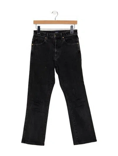 Pre-owned Khaite High-rise Straight Leg Jeans In Blue