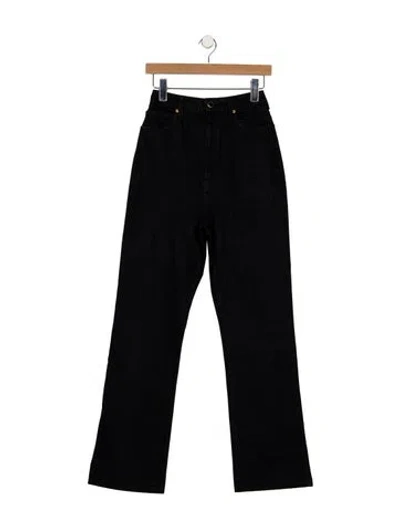 Pre-owned Khaite High-rise Straight Leg Jeans In Blue