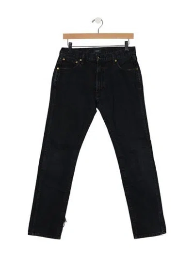 Pre-owned Khaite High-rise Straight Leg Jeans In Blue