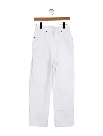 Pre-owned Khaite High-rise Straight Leg Jeans In Blue