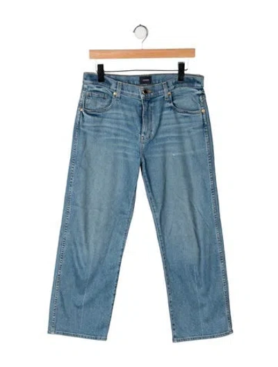 Pre-owned Khaite High-rise Straight Leg Jeans In Blue